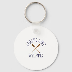 Porte-clés Lac Phelps Wyoming Plein air Vintage 1