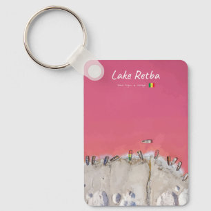 Porte-clés Lac Retba, Sénégal - Bateaux Classiques du Lac Ros
