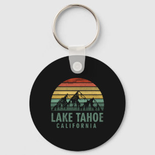 Porte-clés Lac Tahoe Californie Montagnes Vintage Randonnée C