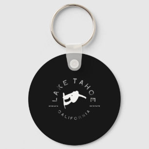Porte-clés Lac Tahoe Californie Vintage Graphisme Snowboard T