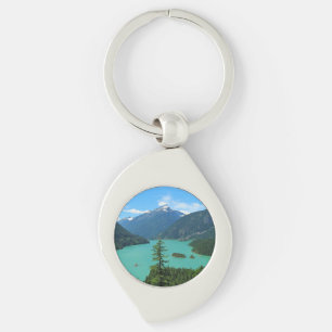 Porte-clés Lac Turquoise de Snowy Mountain à Washington