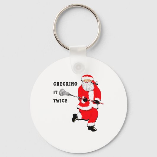 Porte-clés Lacrosse Noël (Recto)