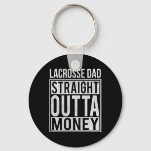 Porte-clés Lacrosse Papa Droit Dehors De L'Argent I Funny Lax
