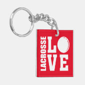 Porte-clés Lacrosse Players, Red Love (Devant gauche)