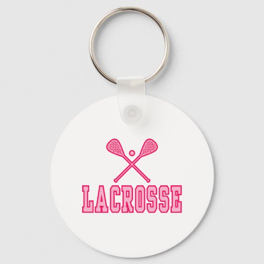Porte-clés Lacrosse rose (Recto)