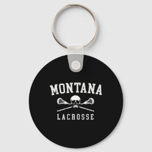 Porte-clés Lacrosse Vintage Montana Crâne Et Os Croix