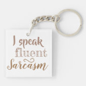 Porte-clés L'acrylique sarcastique double face (Dos)