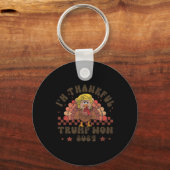 Porte-clés L'action de grâces Trump rend l'action de grâces e (Recto)