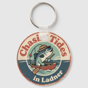 Porte-clés Ladner BC Poisson Drôle Vintage