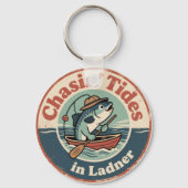 Porte-clés Ladner BC Poisson Drôle Vintage (Verso)