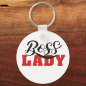 Porte-clés Lady Boss – Strong Confident Woman Design (Recto)
