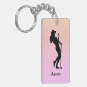 Porte-clés Lady Golf Sports Personnalisé (Devant gauche)