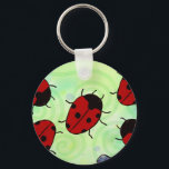 Porte-clés Ladybug<br><div class="desc">Beau dessin d'Imaginaire d'art Ladybug pour toutes les occasions!</div>
