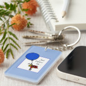 Porte-clés Ladybug avec Ballons Bleus, Pensez à vous (Devant droit)