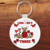 Porte-clés Ladybug Bear 3e maillots d'anniversaire (Recto)