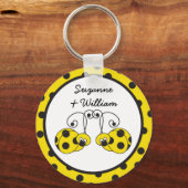 Porte-clés Ladybug Couple Jaune Porte - clé (Recto)
