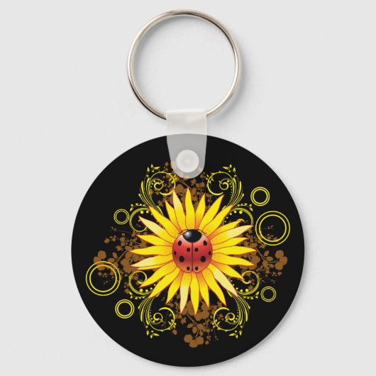 Porte-clés Ladybug et Porte - clé de tournesol (Recto)