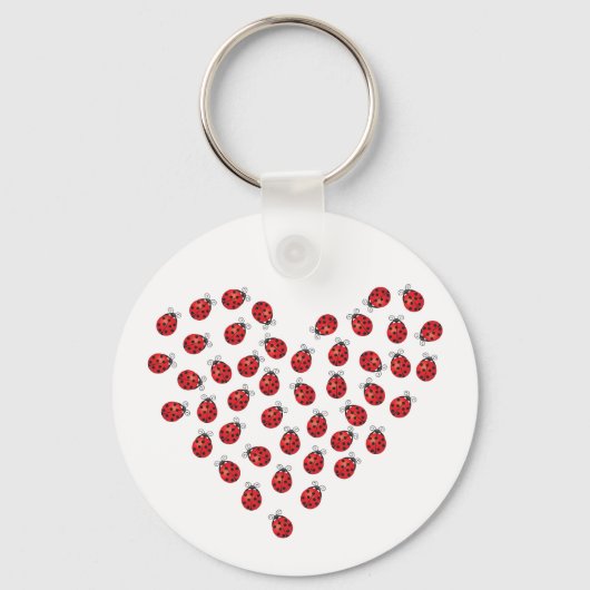 Porte-clés Ladybug Love Heart (Recto)