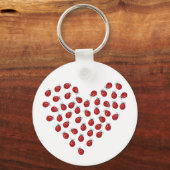Porte-clés Ladybug Love Heart (Recto)