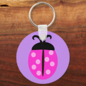 Porte-clés Ladybug rose (Recto)