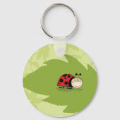 Porte-clés Ladybug Sur Un Porte - clé Feuille (Verso)