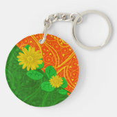 Porte-clés Ladybug Whimsey 3D Folk Art (Dos)