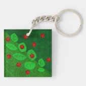 Porte-clés Ladybug Whimsey 3D Folk Art (Dos)
