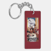 Porte-clés L'affiche promotionnelle de club incliné (Devant gauche)