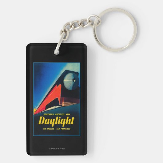 Porte-clés L'affiche promotionnelle de train de lumière du (Dos)