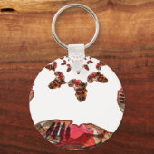 Porte-clés L'Afrique en mouvement : Carte Kaleidoscope (Recto)