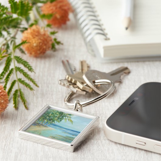 Porte-clés Lagon Côtier Bleu (Côté)