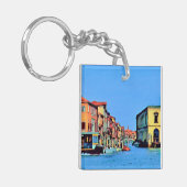 Porte-clés Lagon vénitien - MURANO - vue (Devant gauche)