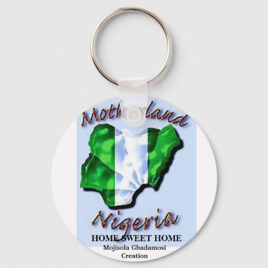 Porte-clés LAGOS STATE NIGERIA - Customisé (Recto)