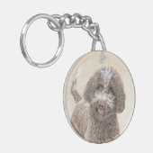 Porte-clés Lagotto Romagnolo Peinture - Cute Original Dog Art (Devant gauche)