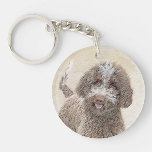 Porte-clés Lagotto Romagnolo Peinture - Cute Original Dog Art (Devant)