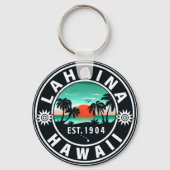 Porte-clés Lahaina Hawaii Beach Retro Sunset Souvenir 60s (Recto)