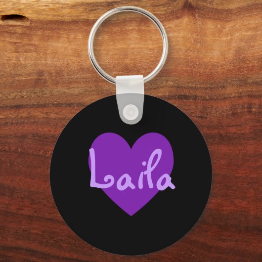 Porte-clés Laila en violet (Recto)