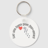 Porte-clés Laisse-Moi T'Aimer Un Pun De Chat Drôle. (Verso)