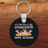 Porte-clés Laisse-Moi Vérifier Mon Giveashitomètre Non, Rien  (Recto)