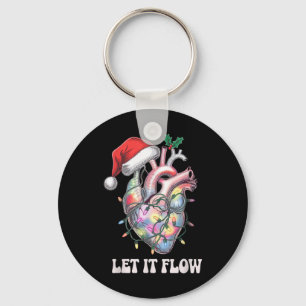 Porte-clés Laisser couler Cardiac Infirmière Noël Coeur Infir