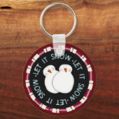 Porte-clés Laisser la neige Tshirts et cadeaux de vacances (Recto)