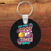 Porte-clés Laisser Le Bon Temps Roll Bowling Shirts Drôle Bow (Recto)