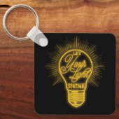Porte-clés Laisser Votre Lumière Lumière Ampoule Graphic Vous (Recto)