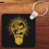 Porte-clés Laisser Votre Lumière Lumière Ampoule Graphic Vous (Verso)