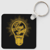 Porte-clés Laisser Votre Lumière Lumière Ampoule Graphic Vous (Dos)