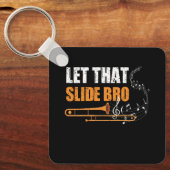 Porte-clés Laissez Cette Diapositive Bro Funny Trombone Playe (Recto)
