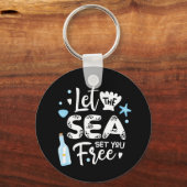 Porte-clés laissez la mer vous libérer (Recto)