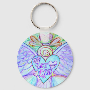 Porte-clés Laissez l'amour laisser Dieu Guardian Angel Porte