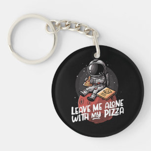 Porte-clés Laissez-moi seul avec ma pizza