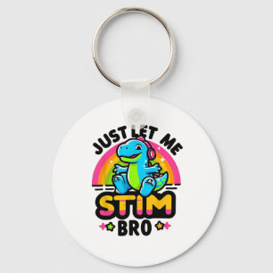 Porte-clés Laissez-Moi Stim Bro Cute Dinosaure Autisme Lauréa